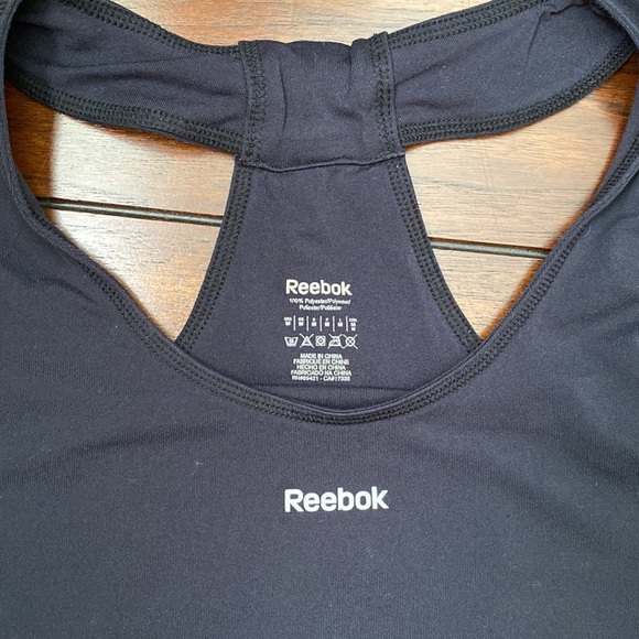 [M] Reebok Activewear Racer Back Tank Top with Built in Bra | Black - Picture 6 of 6